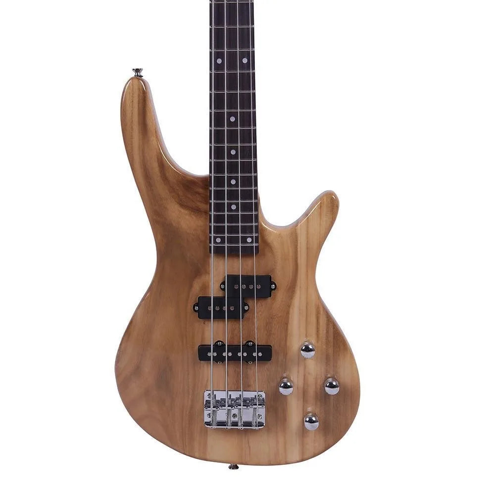 4 Strings Electric GIB Bass Guitar Basswood Guitars Burlywood for Beginner