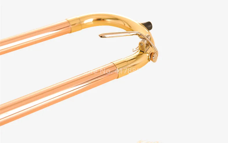 SADSN TB-142 Bb-F# Tune Tenor Slide Trombone Phosphorus Copper Gold &Brass Musical Instrument with Mouthpiece Case