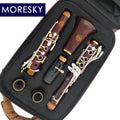 MORESKY Professional Clarinet Bb Cocobolo Wood Professional Clarinet Bb Silver Plated Keys Sib Klarnet Luna ES