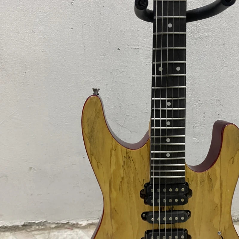 Vicers 24 Frets 6 String Electric Guitar HSH Pickups Basswood Body Rosewood Fretboard Map Pattern Guitar for Performance Practic