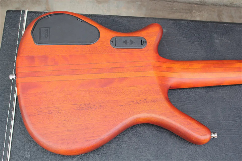 5 String Neck-thru-body Active Electric Bass Guitar with Black Hardware,Offer Customize