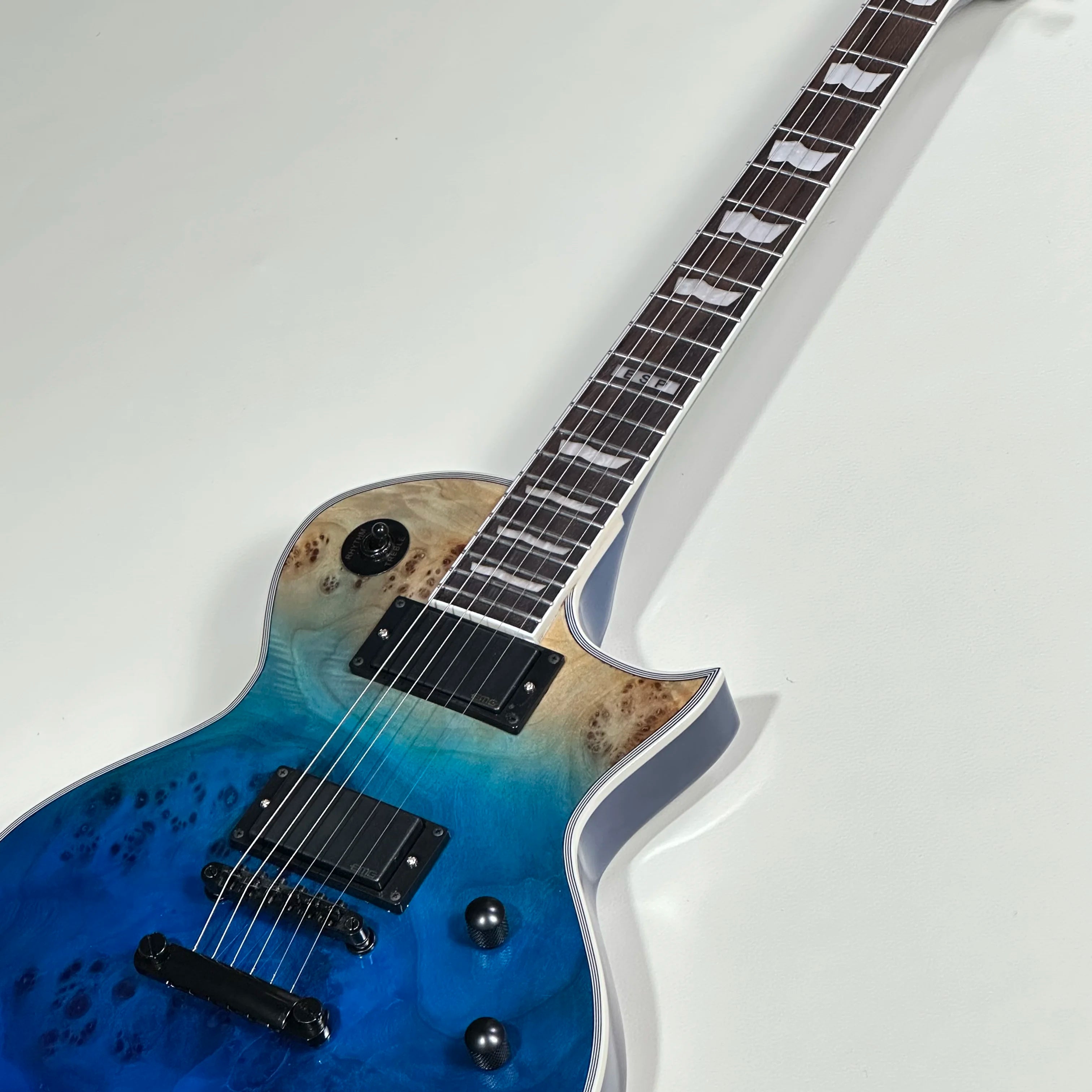 ESP Guitar, Blue Color, Rosewood Fingerboard, BLACK Hardware,EMG Active pickups