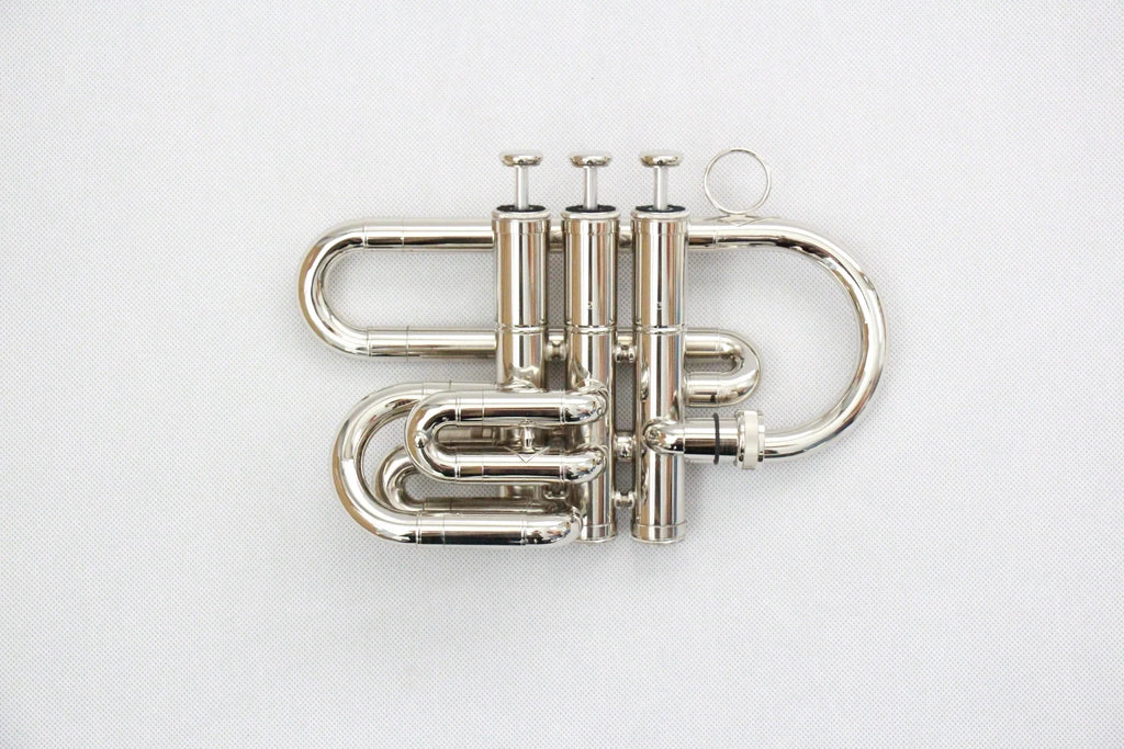 FTB-480 Tenor Trombone in Bb Key Dual Purpose Piston Brass and Gold Lacquer Trombone for Professional Performance Performance