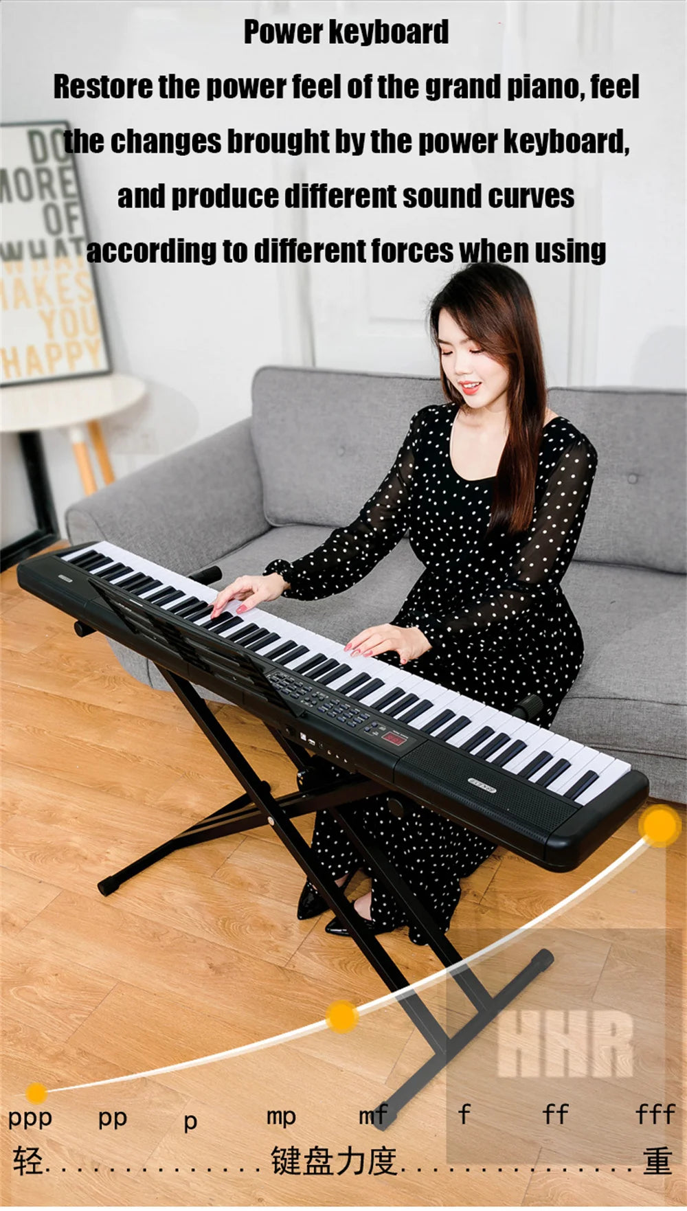 88 Keys Portable Digital Piano Multifunctional Electronic Keyboard Piano Student Gift 88037 Musical Instrument Beginner