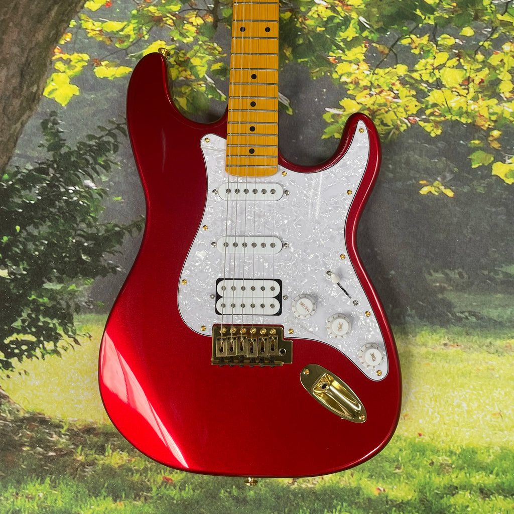 Electric guitar, metal red maple fingerboard, 2H1S pickups guitars
