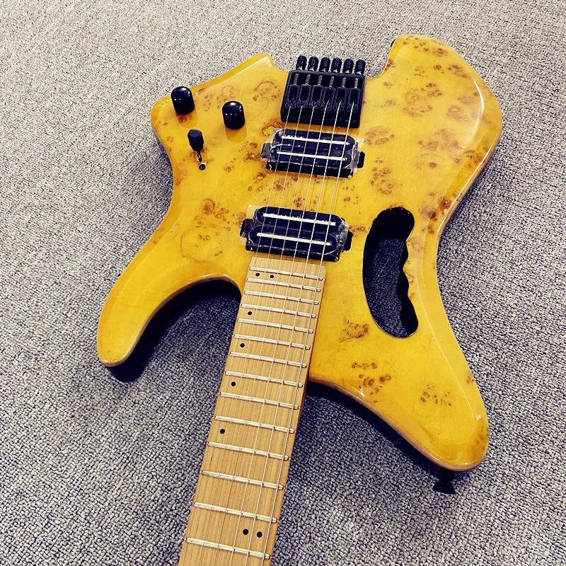 Vicers Clearance Sale 6 Strings Headless Electric Guitar,24 Frets,Maple Fingerboard HH Pickups Basswood Body ,free shipping