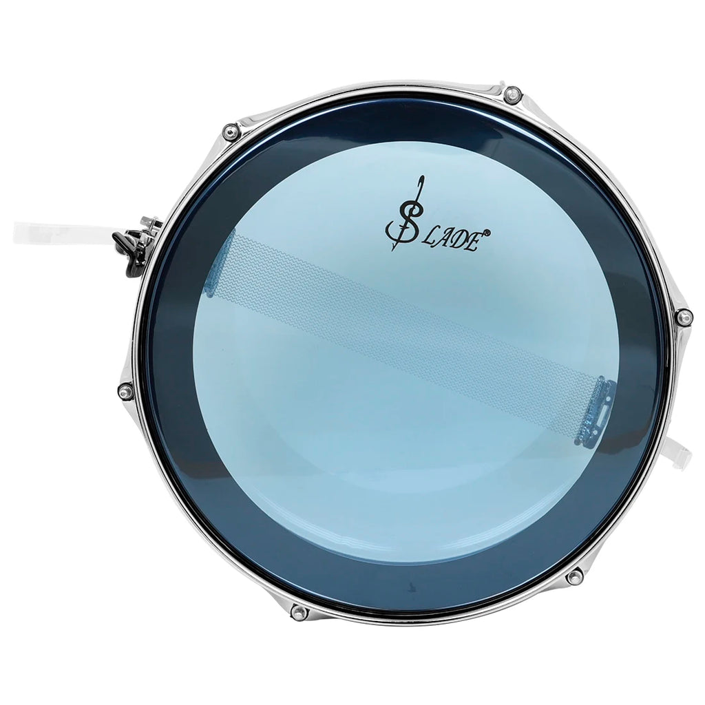SLADE 14 Inch Blue Snare Drum Set with Drumsticks Shoulder Strap Drum Key Bag for Students Beginners Percussion Instrument