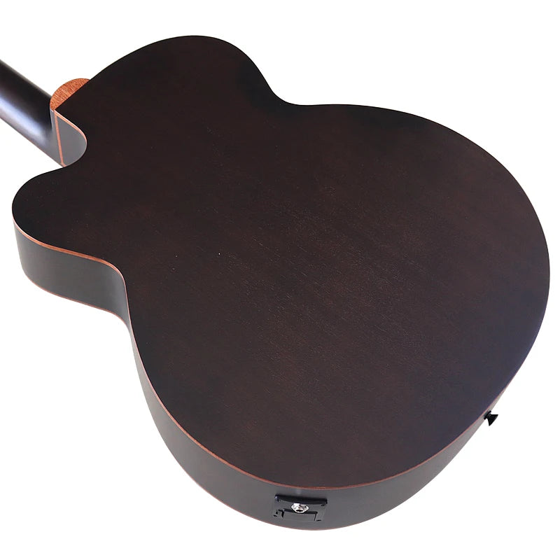 43 inch Fretless Electric Acoustic Bass Guitar Full Sapele Body 4 String Folk big jumbo Bass Guitar With Pick Up