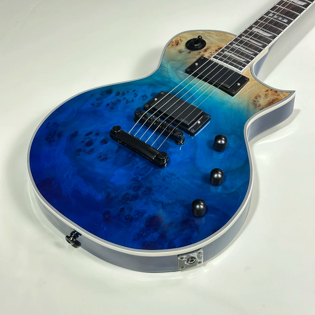 ESP Guitar, Blue Color, Rosewood Fingerboard, BLACK Hardware,EMG Active pickups