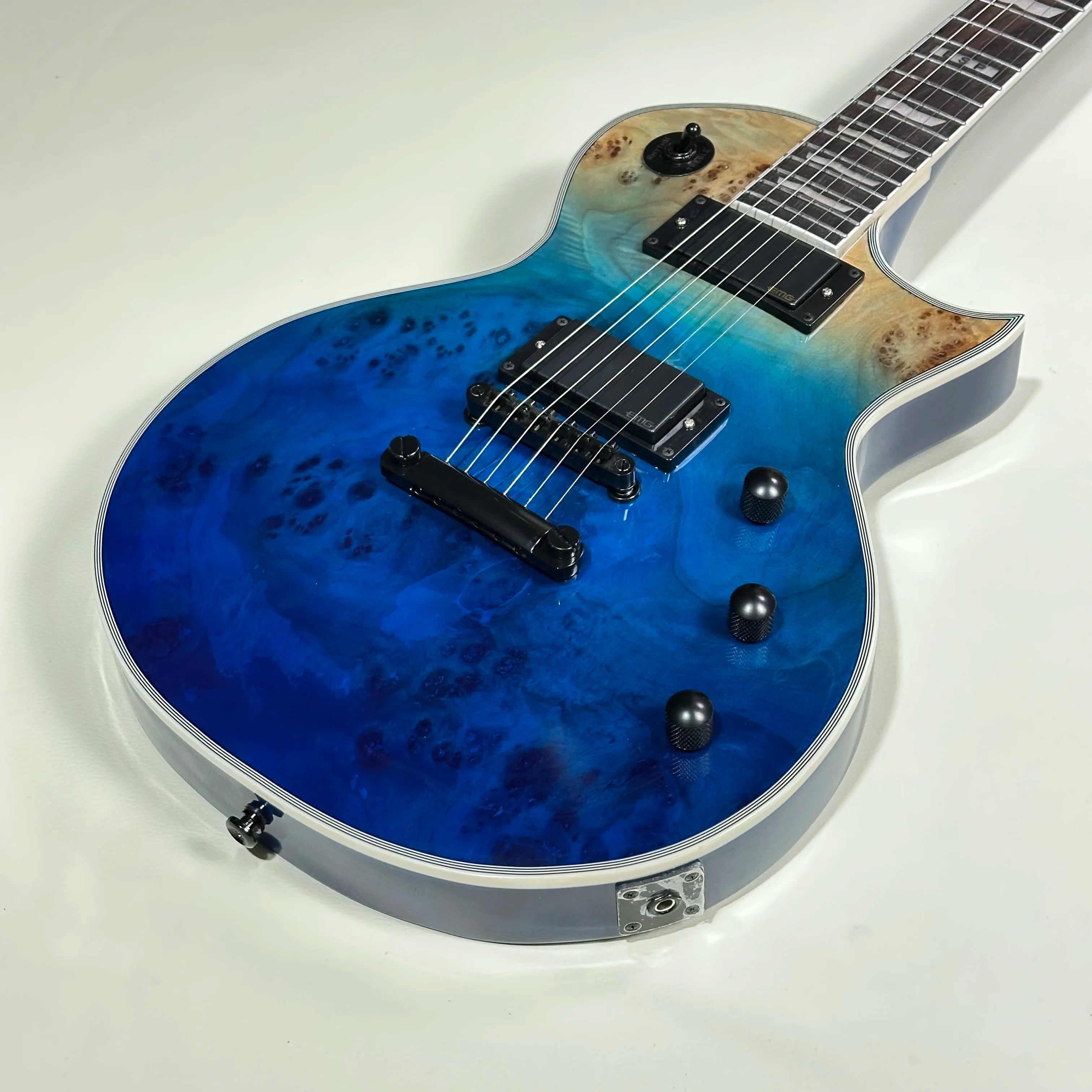 ESP Guitar, Blue Color, Rosewood Fingerboard, BLACK Hardware,EMG Active pickups