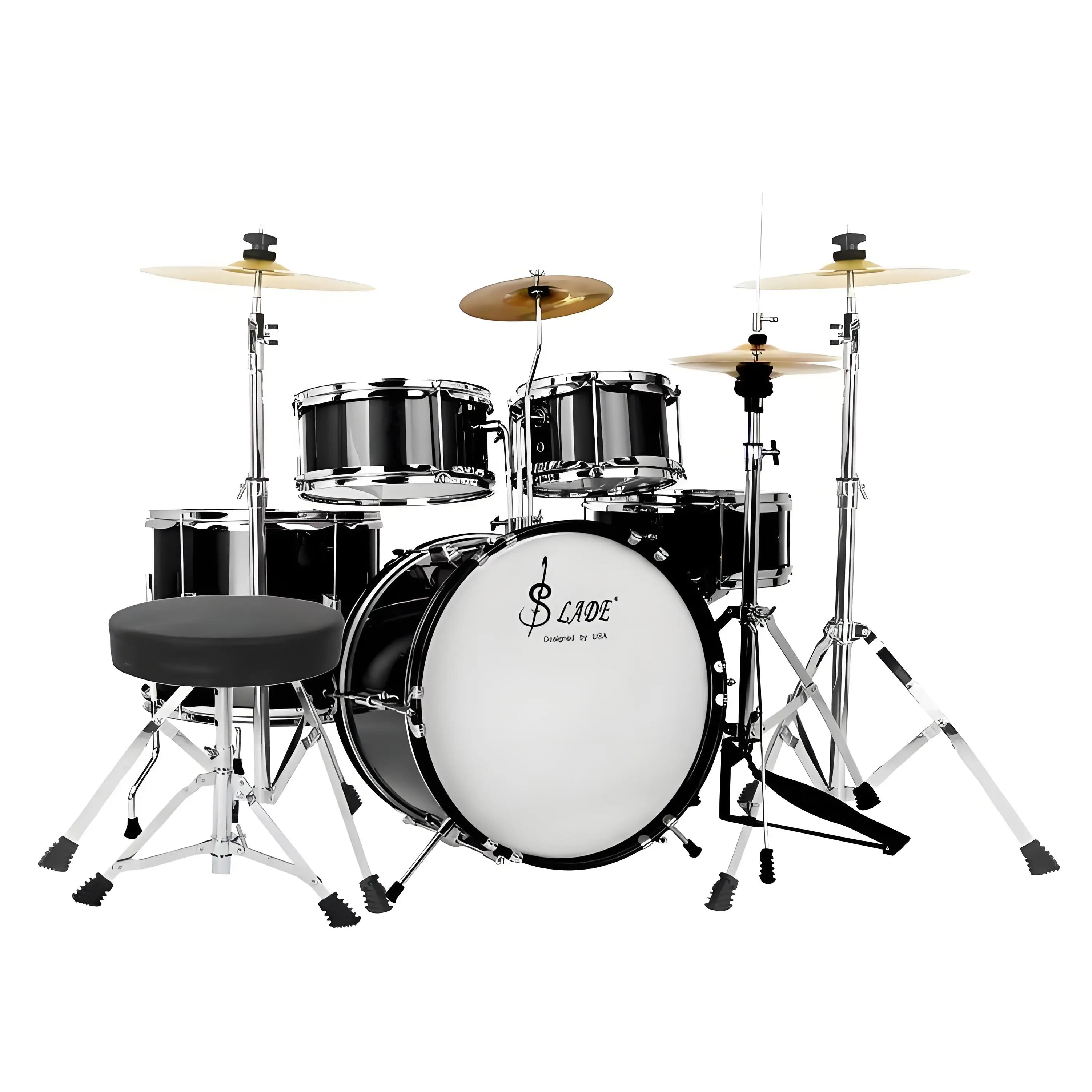 Kids Professional Percussion Instrument Children Drum Set 5 Drums 4 Cymbals Drum Kit