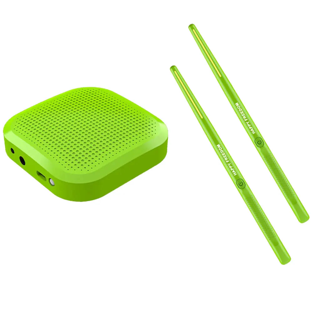 Virtual Air Drum Set Portable Electronic Virtual Air Drum Drumsticks Pedals Professional for Beginners Children Adults