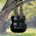 DOUBLE NECK 12+6 Guitar black electric guitar hardware guitars