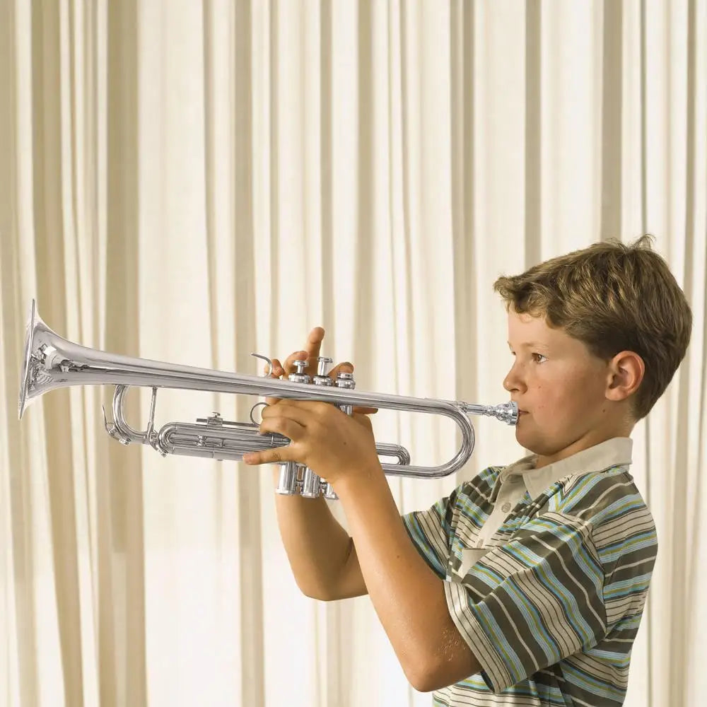 Hot Sale B Flat Silver Bb Trumpet for Concert Band with Case