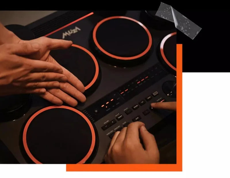 Adult Electronic Drums Portable Drum Set Professional Electronic Drum Kit Beginner Practice Pad Percussion Musical Instrument
