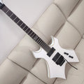 High quality white BC electric guitar in stock, Floyd vibrato system, active pickup, fast shipping