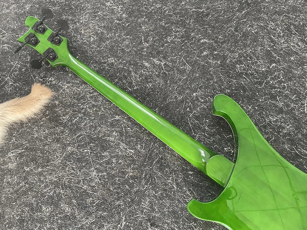 Electric Bass Guitar,4 Strings, Output Jack, 4003 green Color, High Quality, Free Shipping