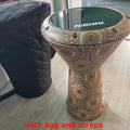 Portable Doumbek Drum 8.5 Inch Arabic Drum Professional Perform Practice Adult Beginners Light Doumbek Percussion Instruments