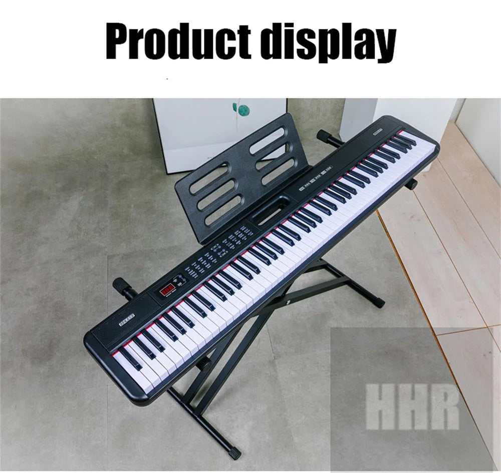88 Keys Portable Digital Piano Multifunctional Electronic Keyboard Piano Student Gift 88037 Musical Instrument Beginner