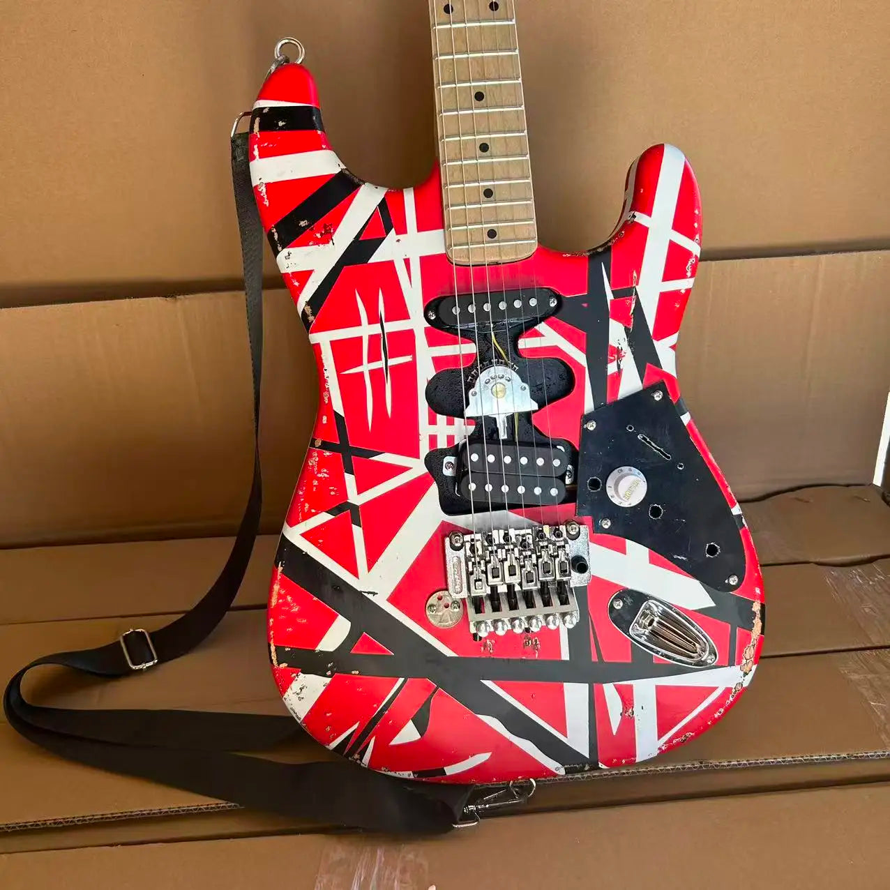 STOCK Eddie Edward Van Halen,  carbon baked maple guitar head, commemorative guitar, in stock, Preferred Gift