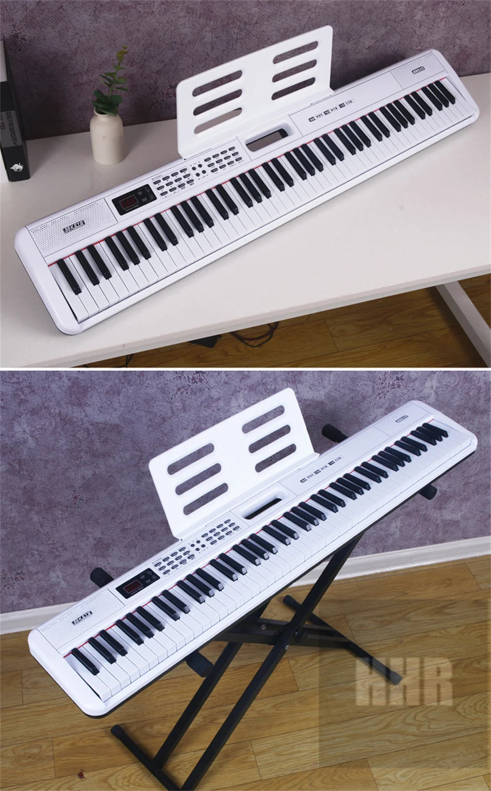 88 Keys Portable Digital Piano Multifunctional Electronic Keyboard Piano Student Gift 88037 Musical Instrument Beginner