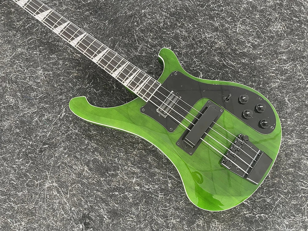 Electric Bass Guitar,4 Strings, Output Jack, 4003 green Color, High Quality, Free Shipping