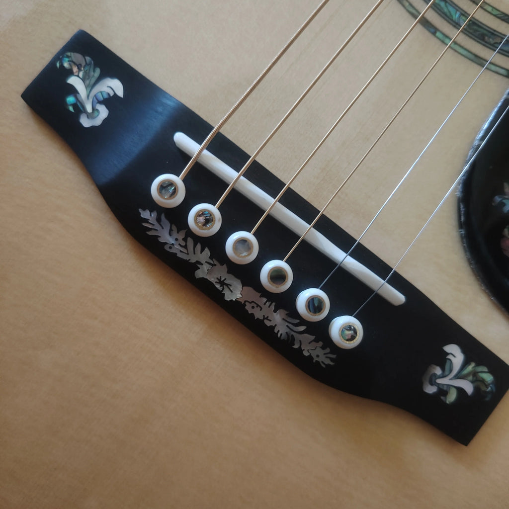 High quality D100 acoustic acoustic acoustic guitar in stock, professional debugging, rosewood fingerboard, cow bone nut, fast d