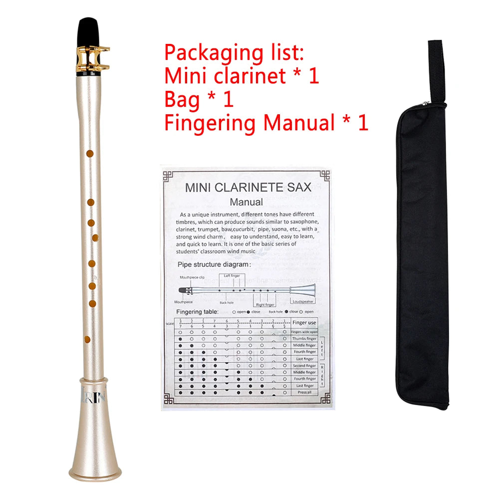 SLADE Clarinet 17 Key Bb Clarinet Professional Woodwind Instrument Bakelite Wood Clarinet with Box Cleaning Kit Reed Accessories