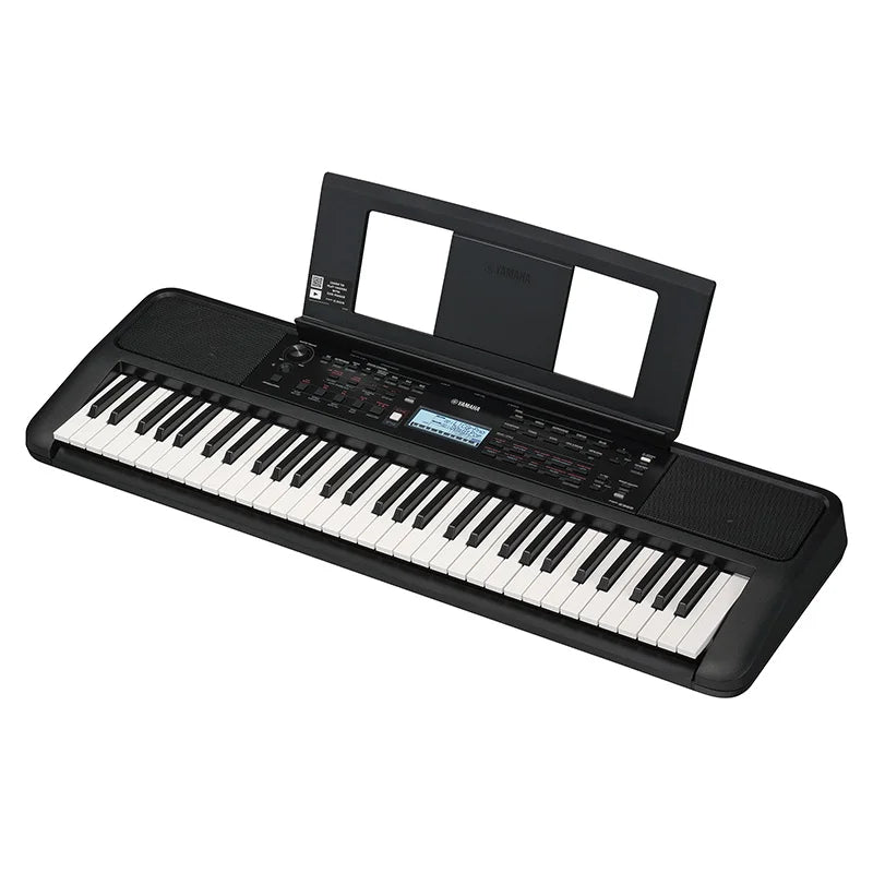 YAMAHA PSR-E383 61-Key Portable Keyboard for Beginners with Music Rest, Power Adapter, Touch Response, 650 Timbres, 125 Rhythms