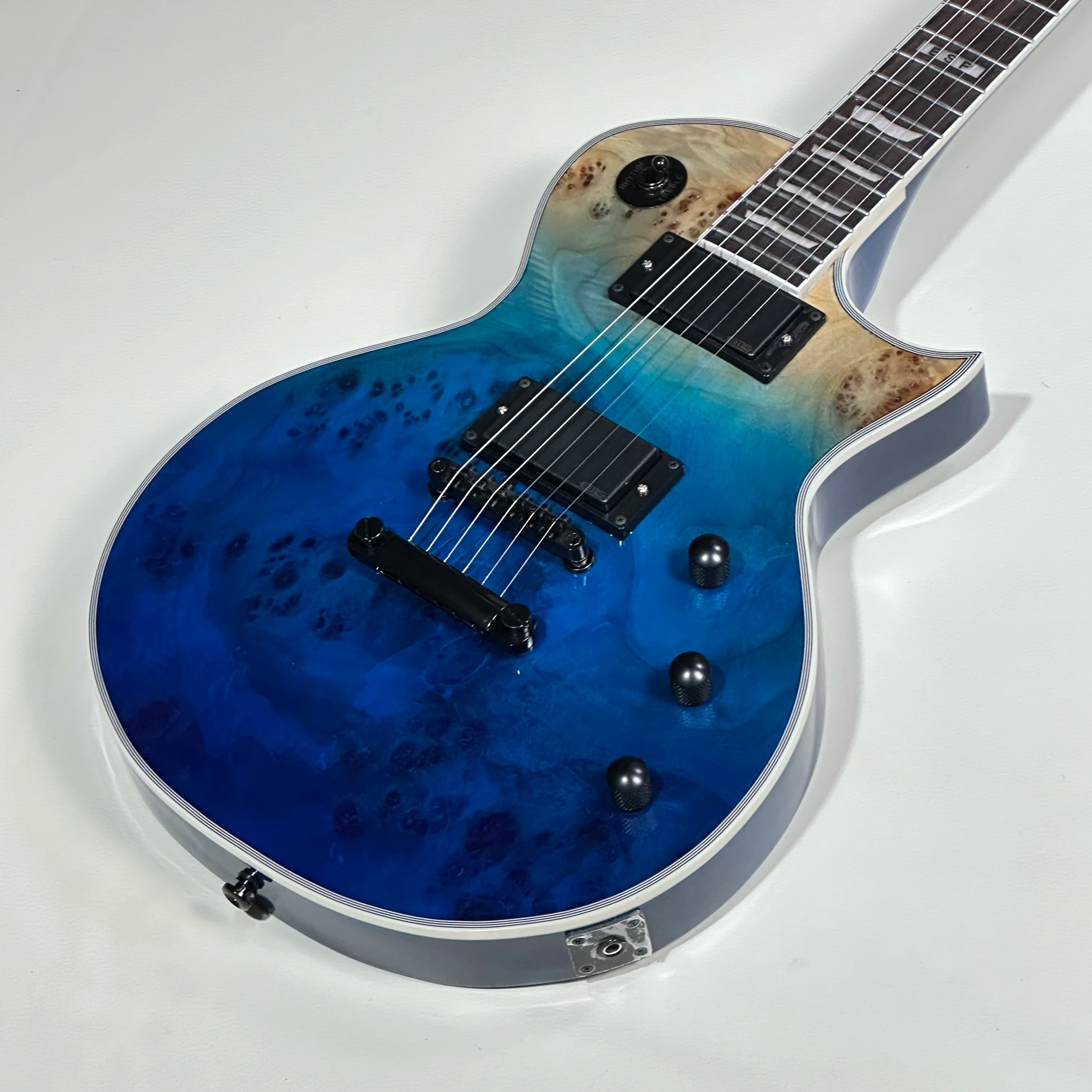 ESP Guitar, Blue Color, Rosewood Fingerboard, BLACK Hardware,EMG Active pickups