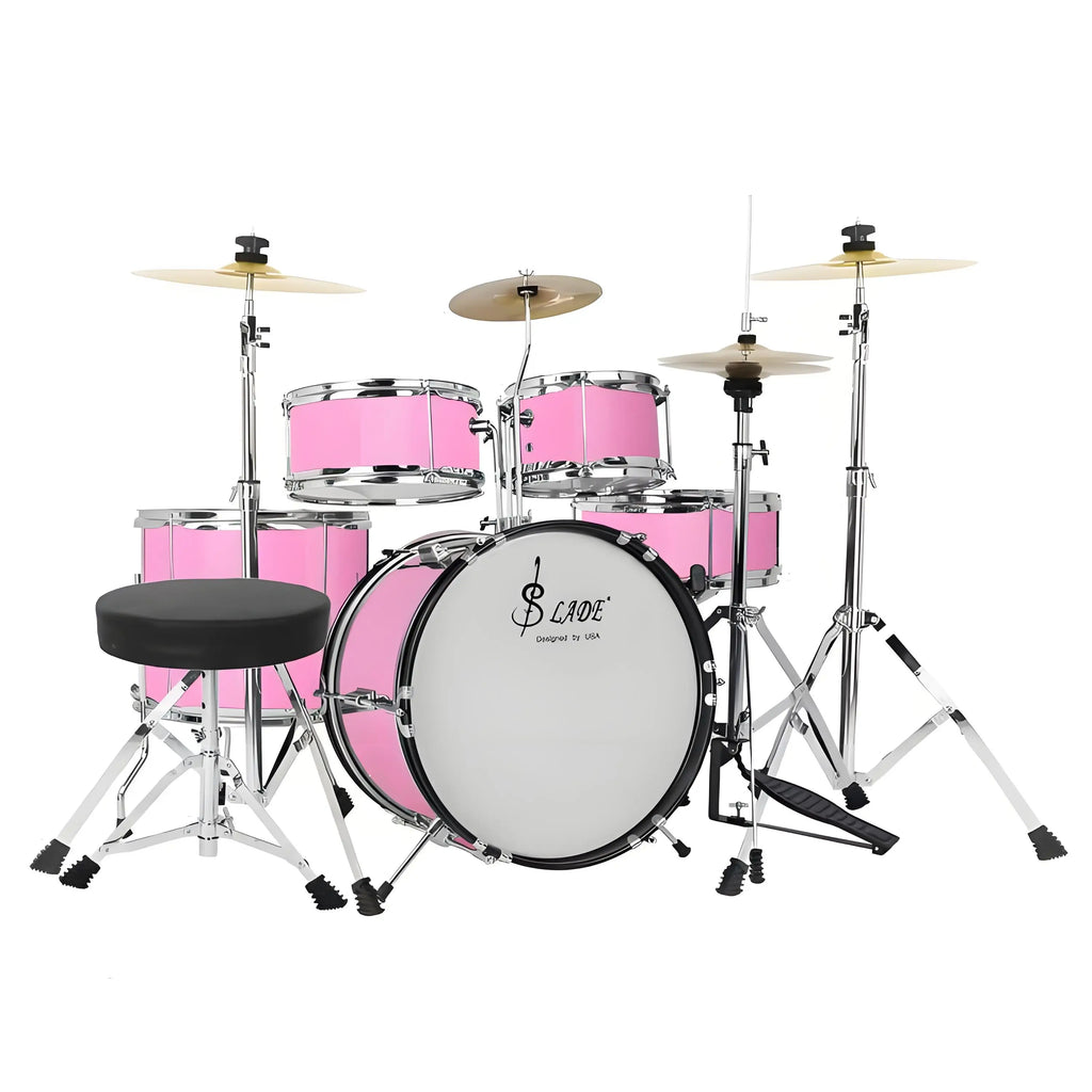 Kids Professional Percussion Instrument Children Drum Set 5 Drums 4 Cymbals Drum Kit