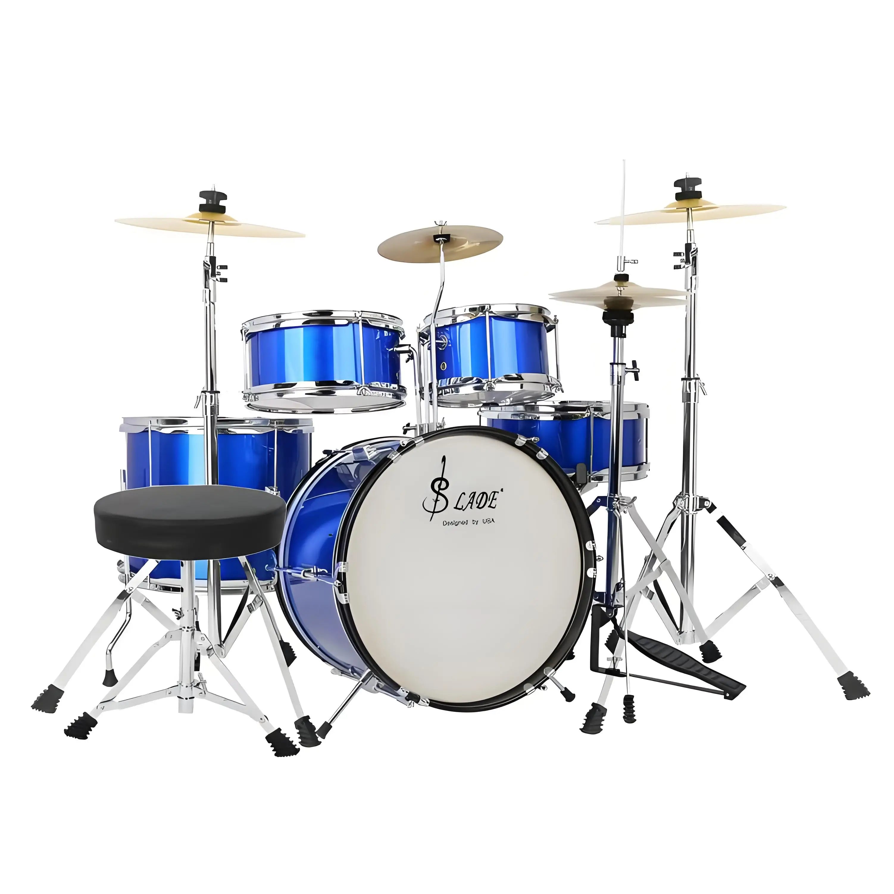 Kids Professional Percussion Instrument Children Drum Set 5 Drums 4 Cymbals Drum Kit
